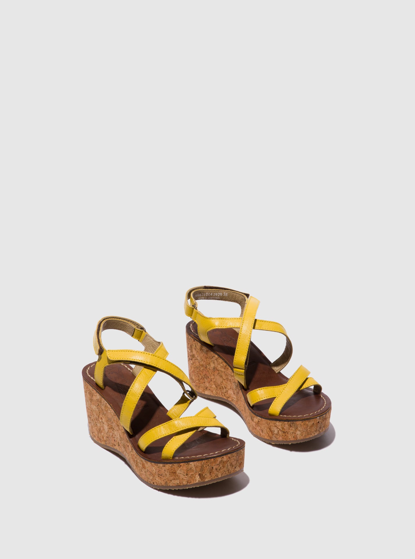 Fly London Strappy Sandals GOPE621FLY BRIGHT YELLOW
